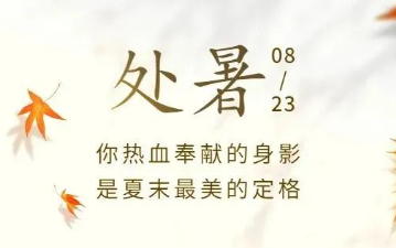 处暑丨你热血奉献的身影，是夏末最美的定格